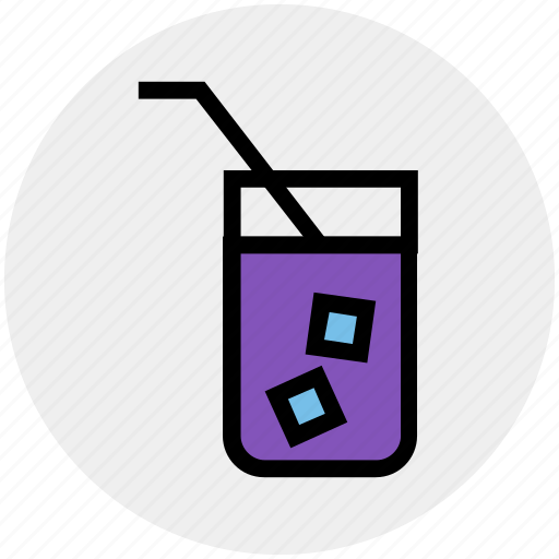 Cold drink, glass, ice, straw, water, water glass, wine icon - Download on Iconfinder
