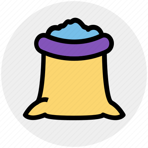 Food, food sack, grocery, ingredient, salt sack, sugar bag, sugar pack icon - Download on Iconfinder