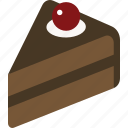 cake, chocolate, dessert, slice, food