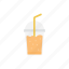 beverage, drink, glass, juice, straw 