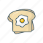 bread, breakfast, egg, food, omelette 