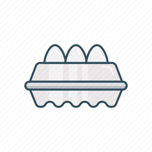 Egg, food, omelette, tray, yolk icon - Download on Iconfinder