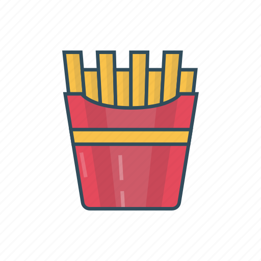 Eat, fastfood, fries, meal, potatoes icon - Download on Iconfinder