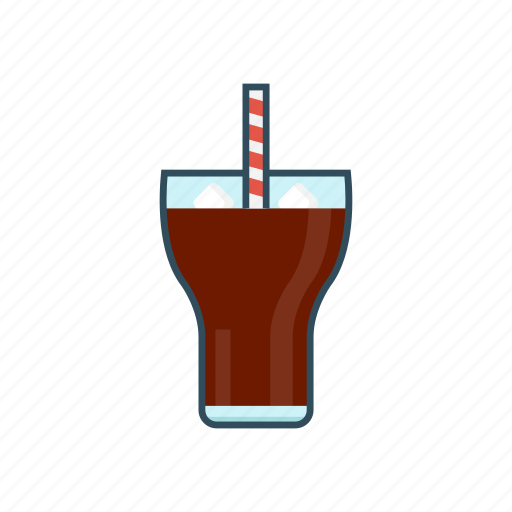 Cold, drink, glass, juice, straw icon - Download on Iconfinder