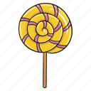candy, lollipop, lolly, stick