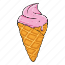 cone, cream, gelato, ice