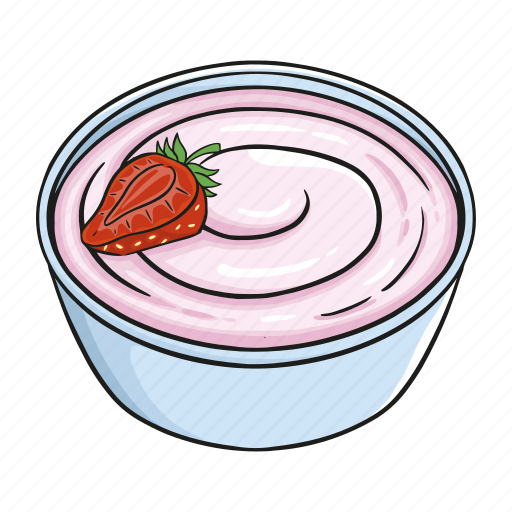 Cream, dairy, granola, yogurt icon - Download on Iconfinder