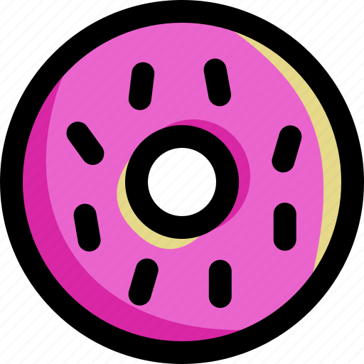 Chocolate, dessert, donut, doughnut, food, milk, sweet icon - Download on Iconfinder