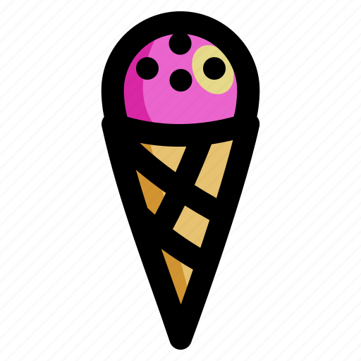Chocolate, cold, cone, cream, dessert, ice, sweet icon - Download on Iconfinder