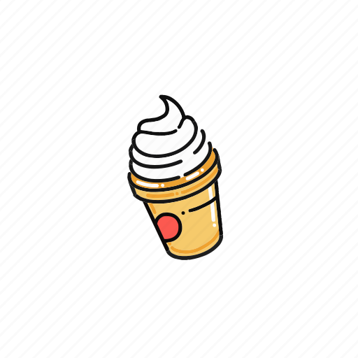 Ice, cream, dessert, snack, food, drink, sweet icon - Download on Iconfinder