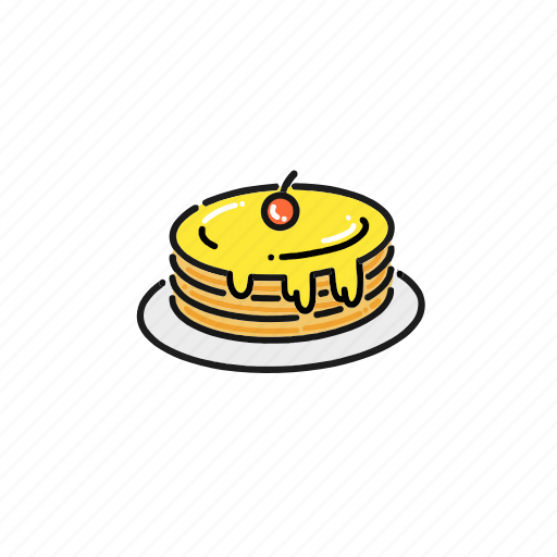 Pancake, sweet, cake, food, meal, dessert, breakfast icon - Download on Iconfinder