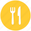 food, fork, frokknife, knife, lunch, restaurant 