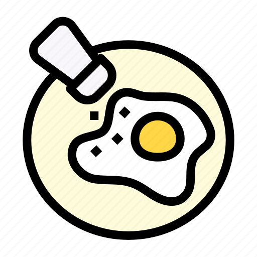 Breakfast, egg, eggs, food, fried egg, meal, salt icon - Download on Iconfinder