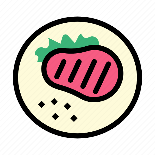 Barbecue, greenery, grill, meat, steak icon - Download on Iconfinder