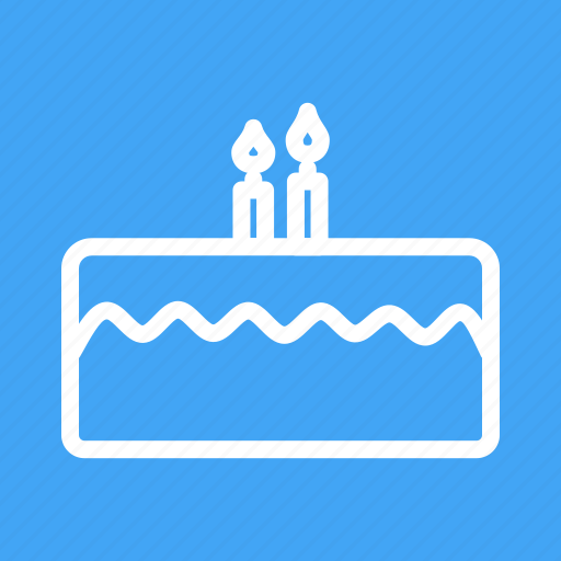 Baked, bakery, birthday, cake, candles, dessert, sweet icon - Download on Iconfinder
