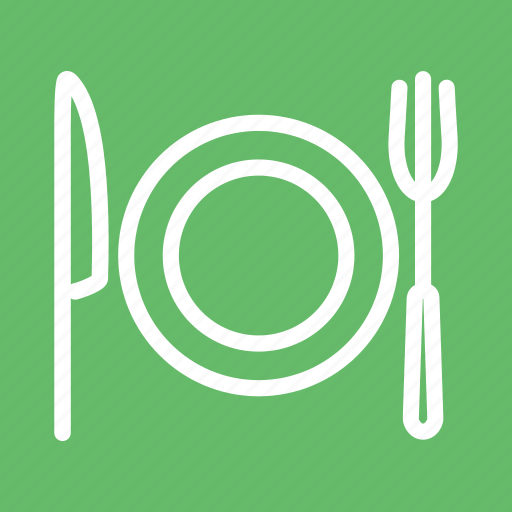 Cutlery, food, fork, knife, meal, plate, spoon icon - Download on Iconfinder