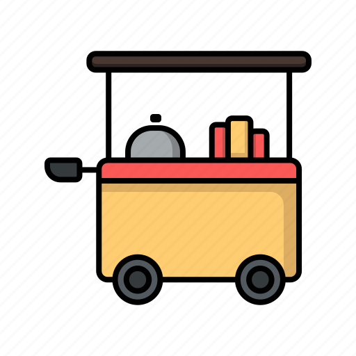Food cart, stand, food, street food icon - Download on Iconfinder