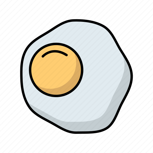 Food, sunny side up, egg, breakfast icon - Download on Iconfinder