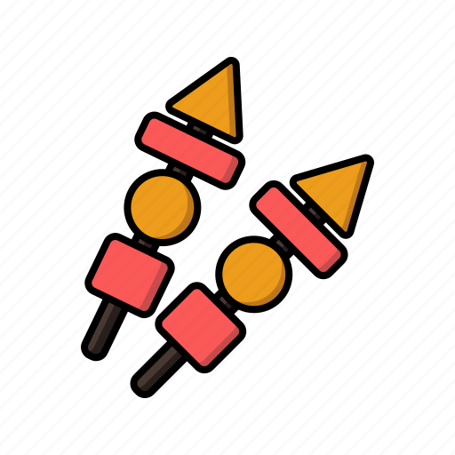 Satay, food, grill, meal icon - Download on Iconfinder