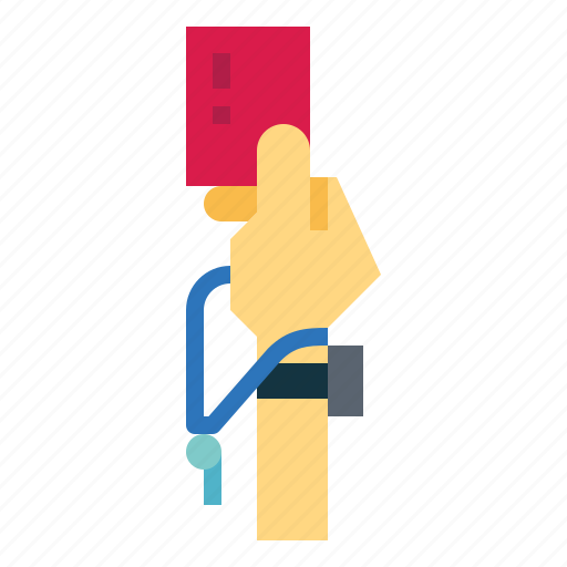 Card, hand, referee, whistle, umpire icon - Download on Iconfinder