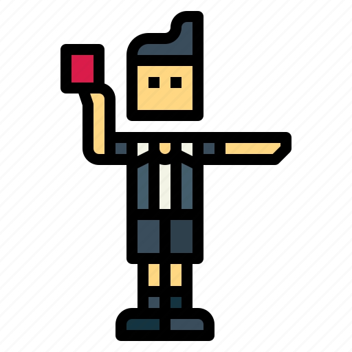 Referee, card, judge, man, umpire icon - Download on Iconfinder