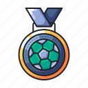 medal, football, soccer, play, sport, tournament