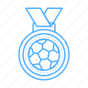 medal, football, soccer, play, sport, tournament