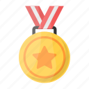 medal, position medal, honor, award, prize, star