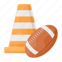 sports cone, game cone, rugby cone, pylon, football cone 