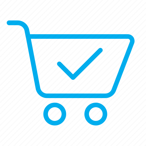 Shopping, cart, trolley, store, ecommerce, market, tick icon - Download on Iconfinder