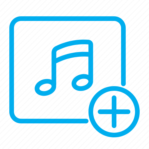 Add, song, music, playlist, audio, plus, new icon - Download on Iconfinder