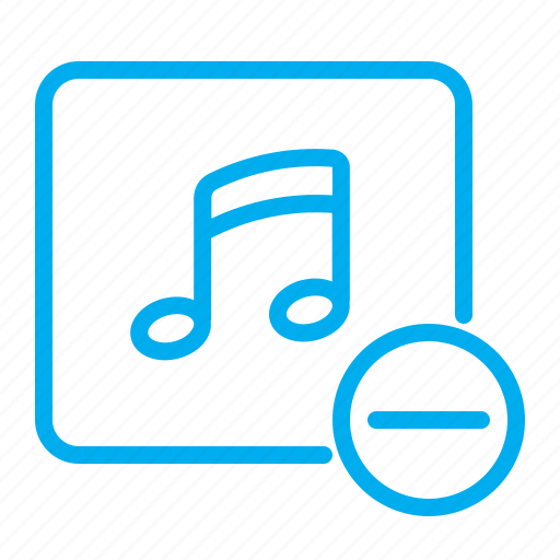 Remove, music, tune, playlist, audio, melody, song icon - Download on Iconfinder