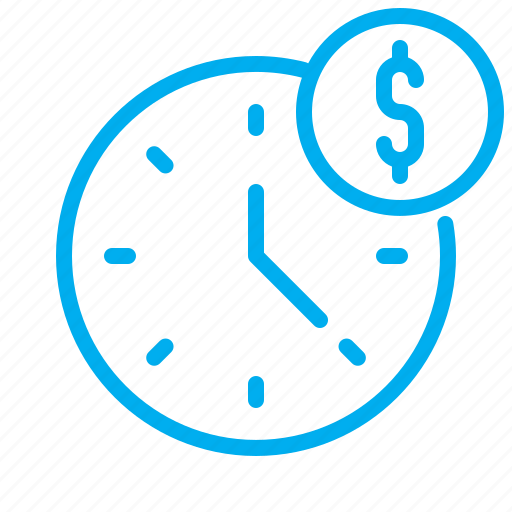 Clock, time, money, reminder, watch, dollar, commerce icon - Download on Iconfinder