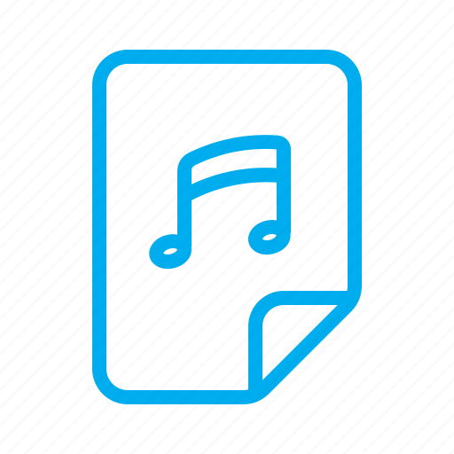 Audio, file, page, music, document, paper, note icon - Download on Iconfinder