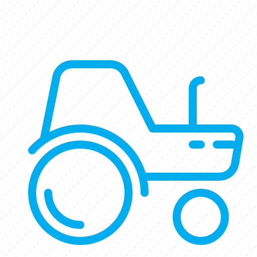 Tractor, farm, transportation, vehicle, rural, wheels, utility icon - Download on Iconfinder