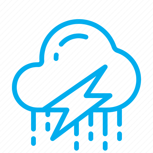 Rain, weather, wind, cloud, lightning, precipitations, temperature icon - Download on Iconfinder