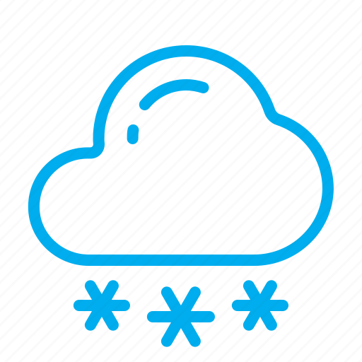 Snow, weather, storm, cloud, sky, precipitations, temperature icon - Download on Iconfinder