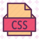 css, extension, file, folder, tag