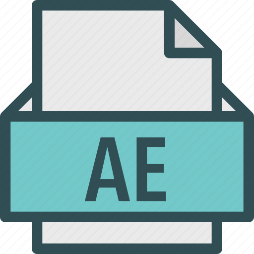 Ae, extension, file, folder, tag icon - Download on Iconfinder