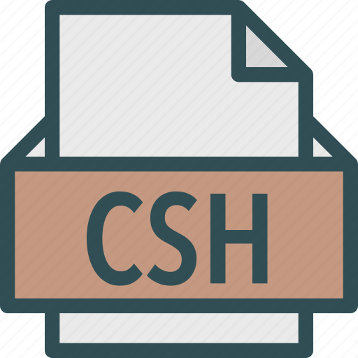 Csh, extension, file, folder, tag icon - Download on Iconfinder
