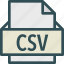 csv, extension, file, folder, tag 