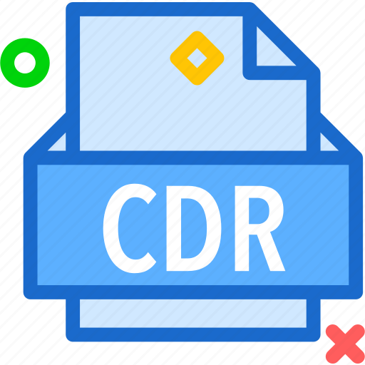 Cdr, extension, file, folder, tag icon - Download on Iconfinder