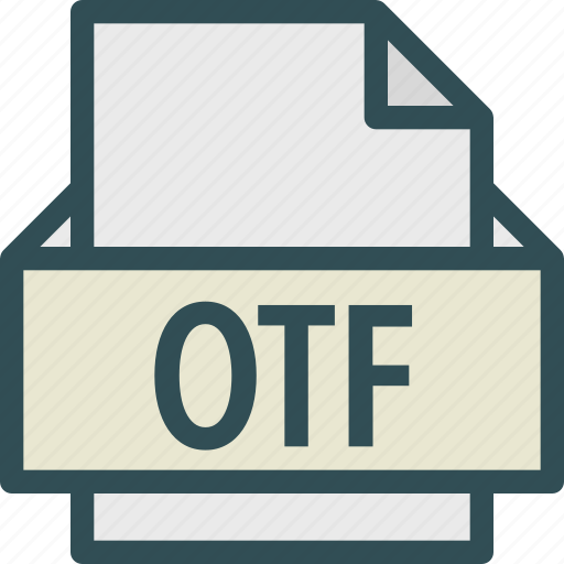 Extension, file, folder, otf, tag icon - Download on Iconfinder