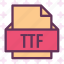 extension, file, folder, tag, ttf 