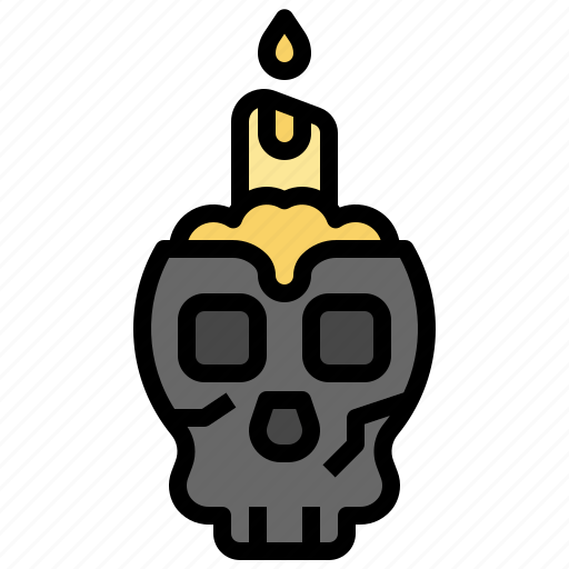 Candle, flame, fire, decoration, halloween, burning, illumination icon - Download on Iconfinder