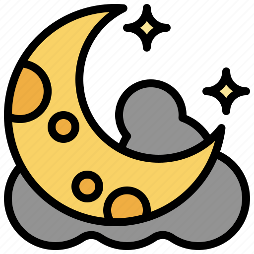 Moon, star, sky, meteorology, forecast, weather, cloud icon - Download on Iconfinder