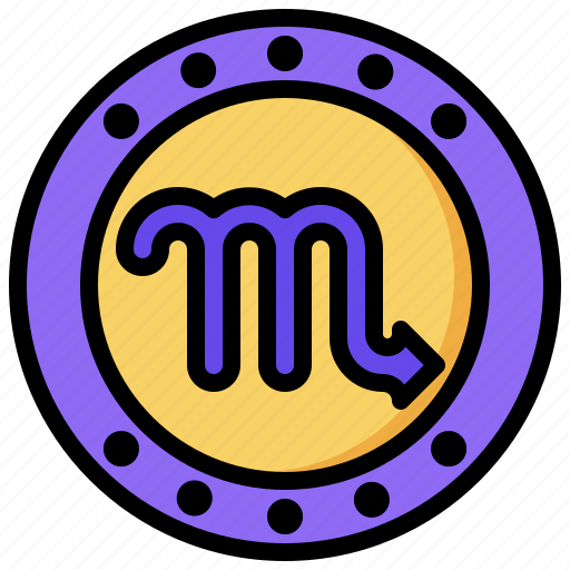 Scorpio, and, horoscope, zodiac, astrology icon - Download on Iconfinder
