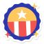 badge, united states, usa, independence day, july 4, july 4th, fourth of july, american 