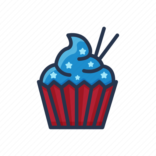 Cake, cup cake, independence day, party, celebration, holiday icon - Download on Iconfinder