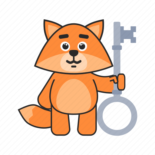 Fox, key, solution, unlock icon - Download on Iconfinder